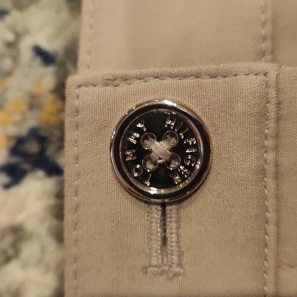 Tommy Hilfiger Khacki Skirt with Button Detail - Picture 5 of 8